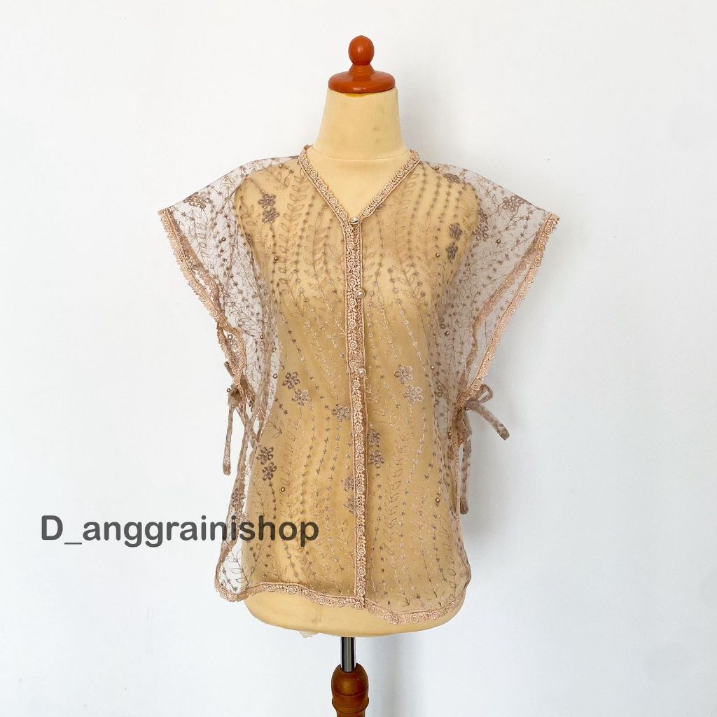 Jual Vest brukat tile Rompi brukat Outer brokat Cardigan brokat Kebaya ...