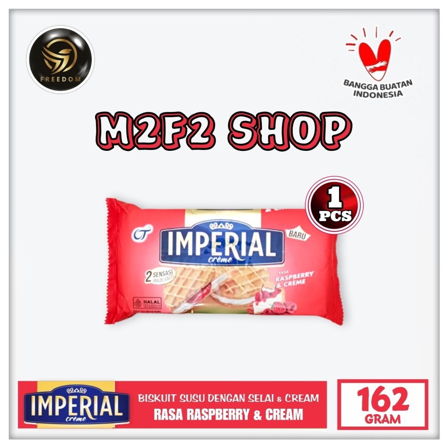 Jual Imperial Creme Raspberry | Biskuit Susu Selai Rasa Raspberry ...