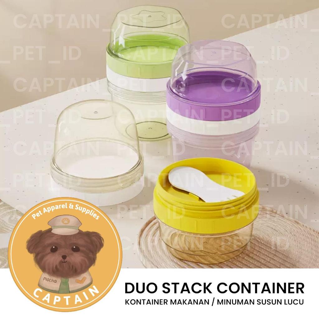 Jual CONTAINER TOPLES SNACK ANJING KUCING DOUBLE STACK KONTAINER ...
