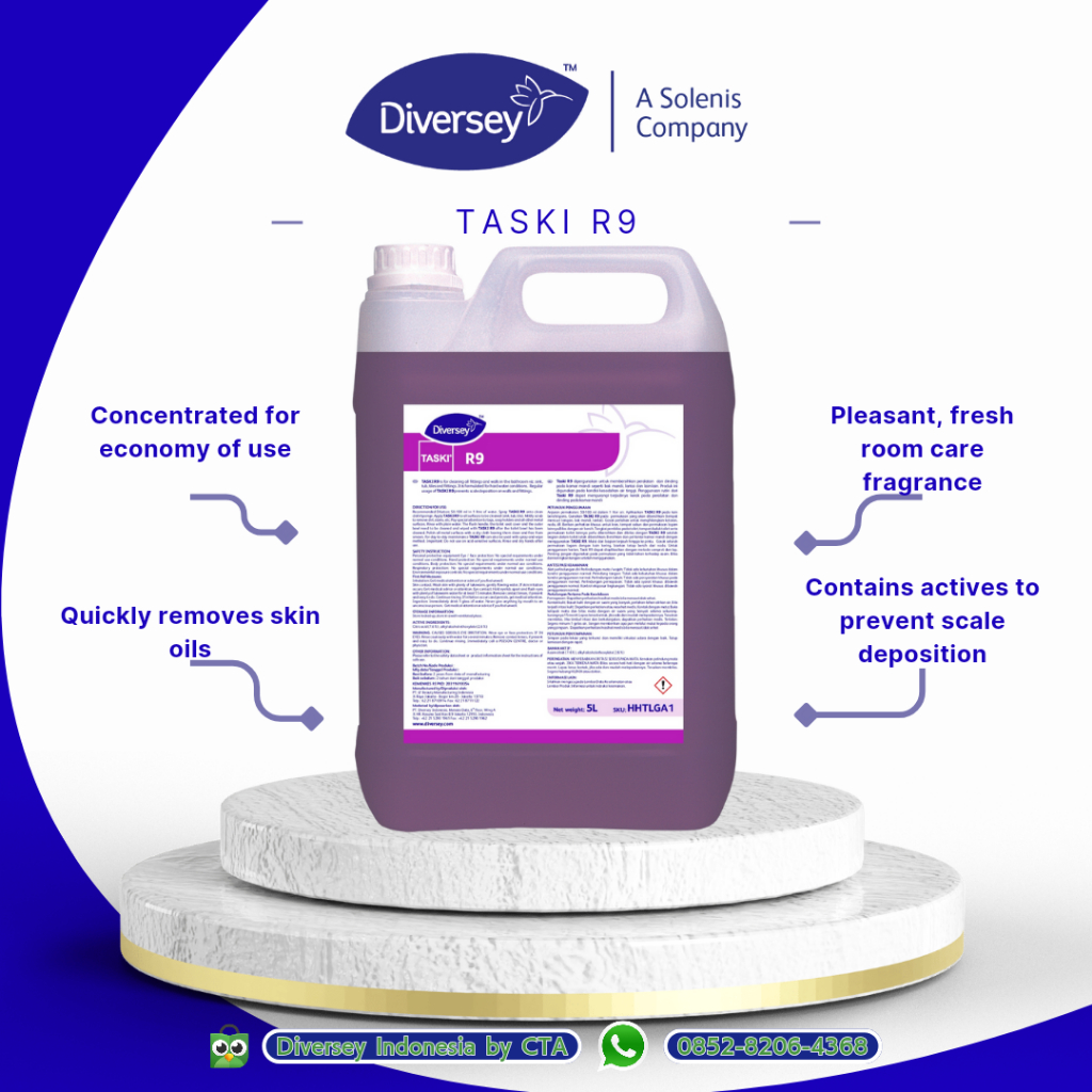 Jual Diversey Taski R9 ( 5 Liter ) - Pembersih Dinding Kamar mandi ...