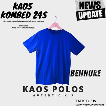 Kaos Polos Combed 24S Cotton Combed Premium Kaos Lengan Pendek Pria Wanita