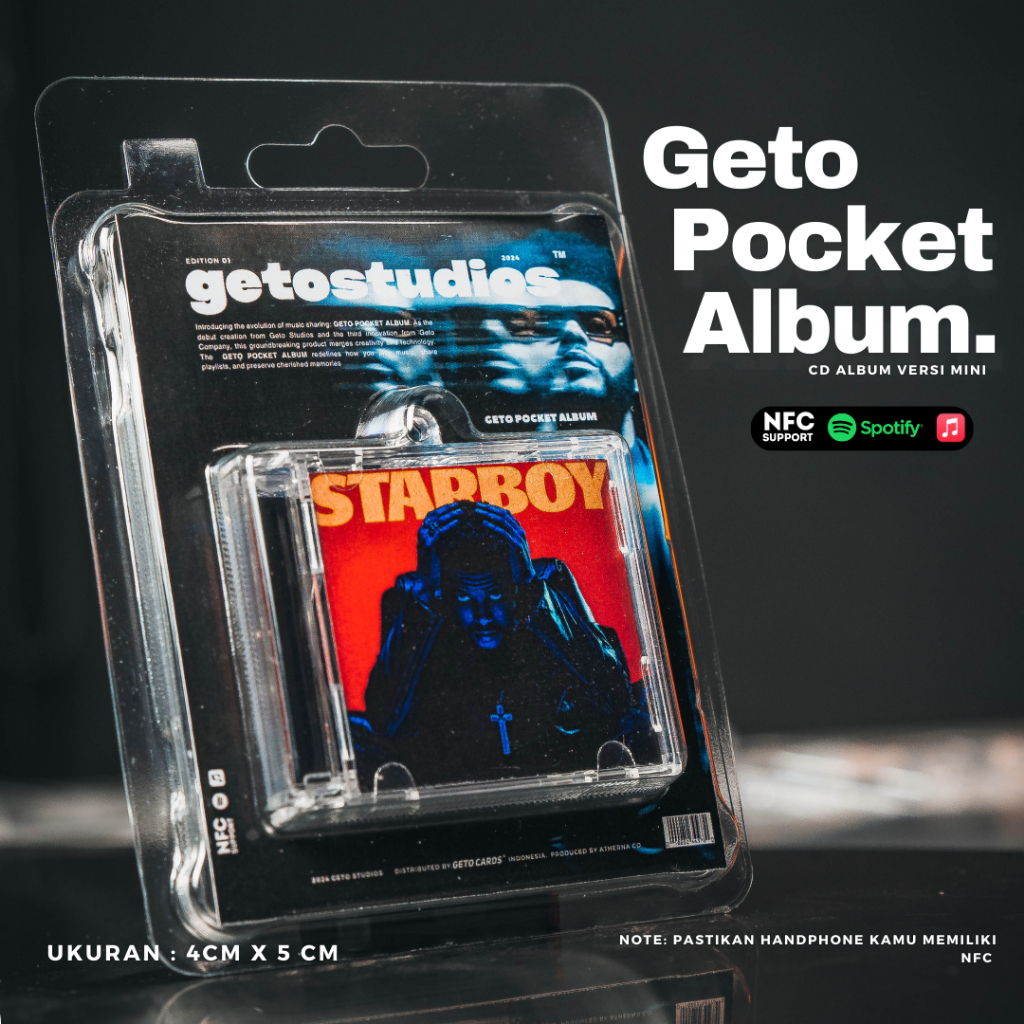 Jual The Weeknd NFC Pocket Mini Album - Mini album keychain NFC ...