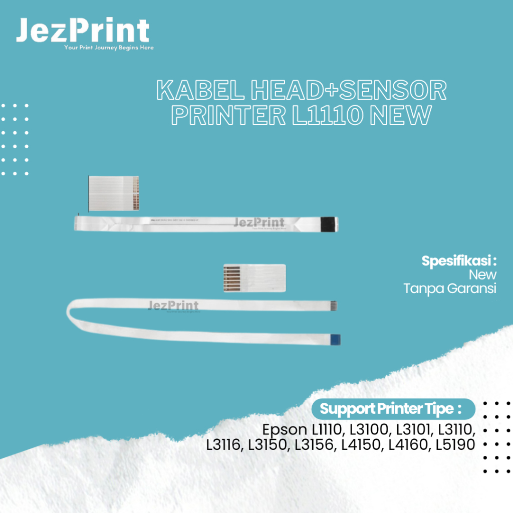 Jual Kabel Head + Sensor Epson L1110 L3210 L3150 L3110 L3156 L6160 ...