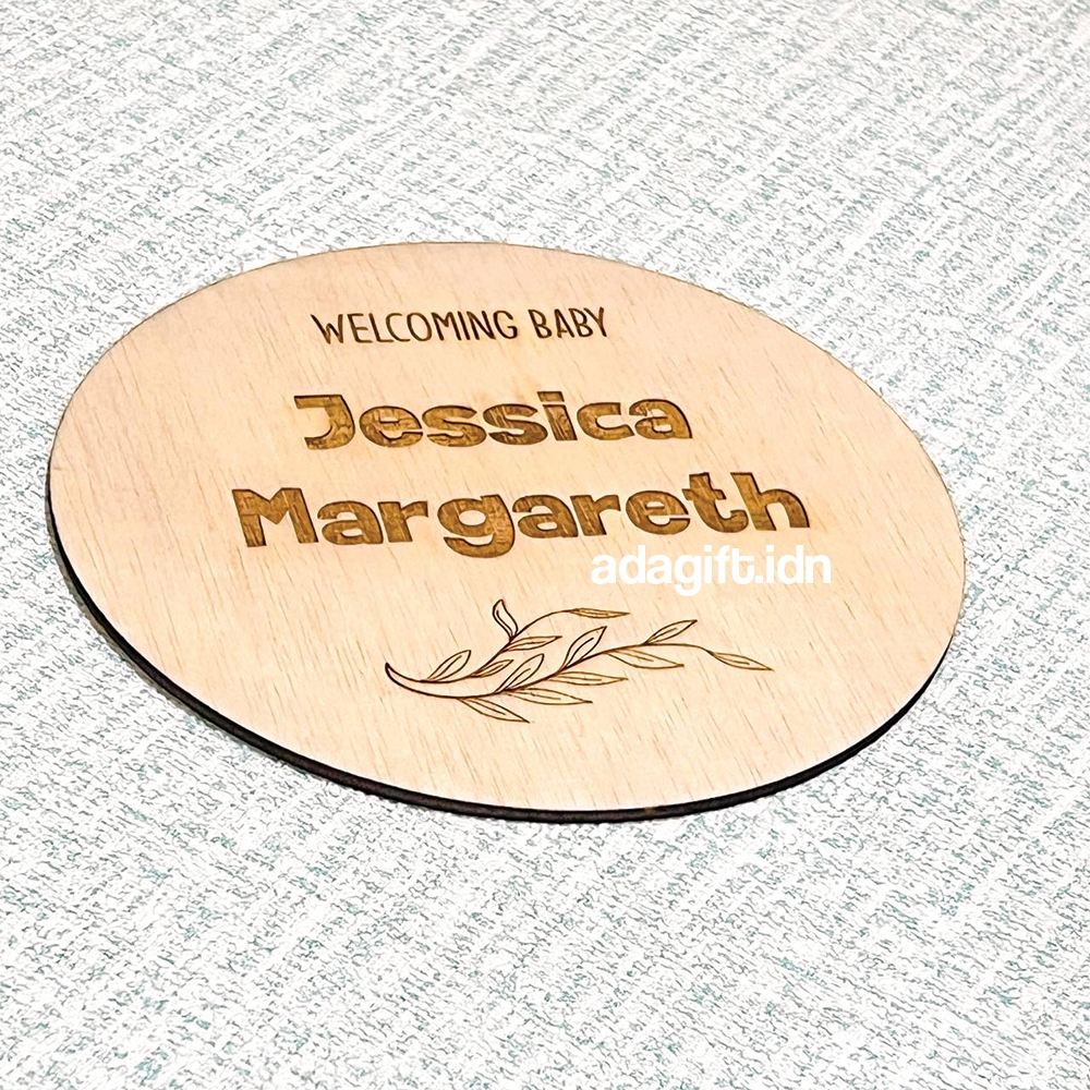 Jual CUSTOM Papan Nama Bayi New Born | Biodata Bayi | | Props Fotografi ...