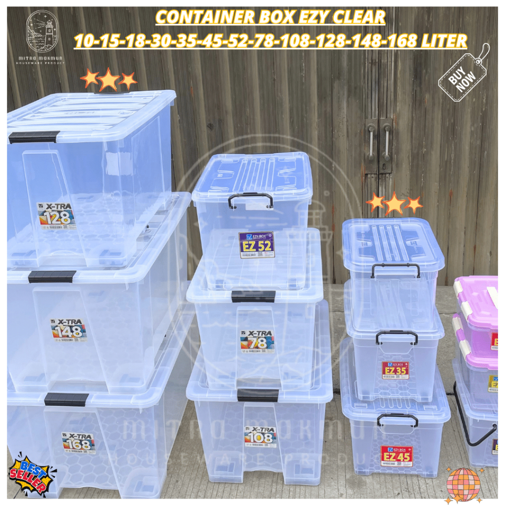 Jual Container Box Ezy Clear Kontainer Box Ezy Bening 35 Liter Box ...