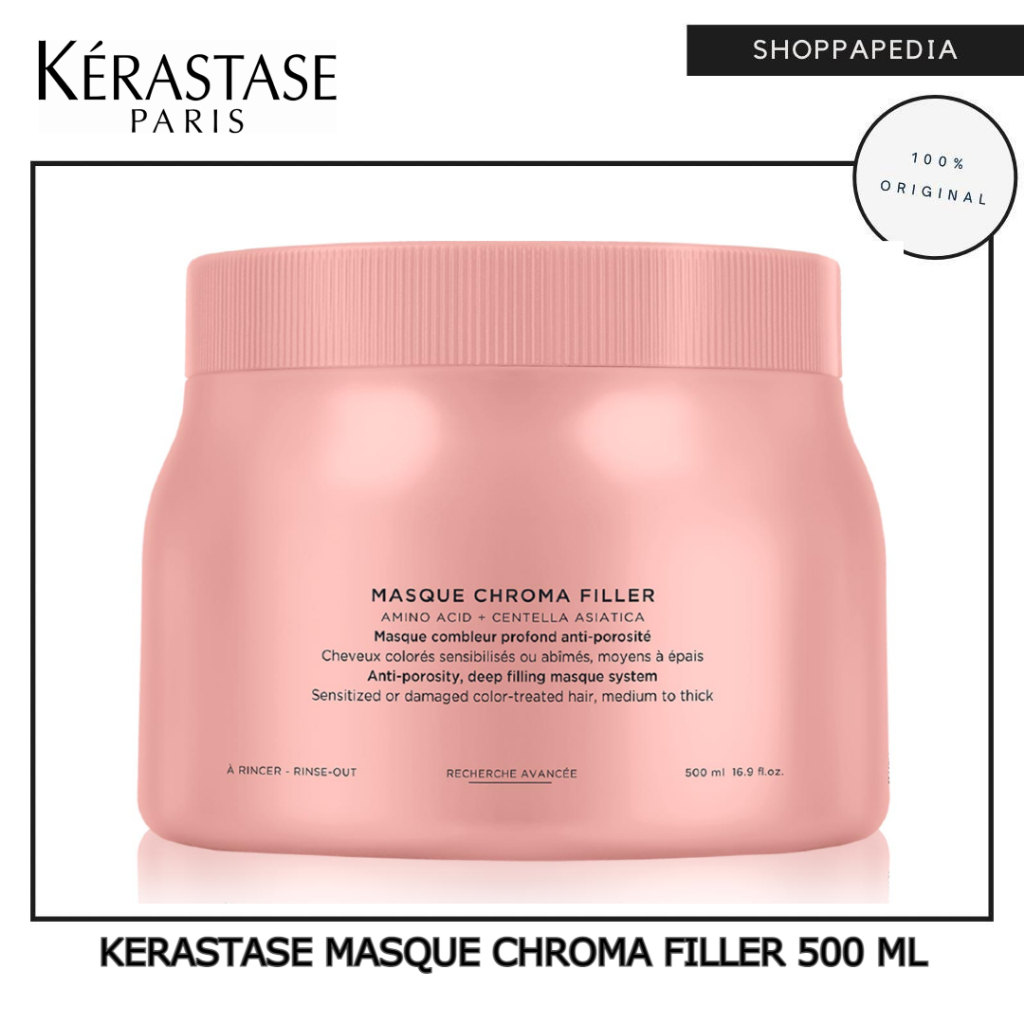 Jual KERASTASE CHROMA ABSOLU MASQUE CHROMA FILLER 500ML MASKER
