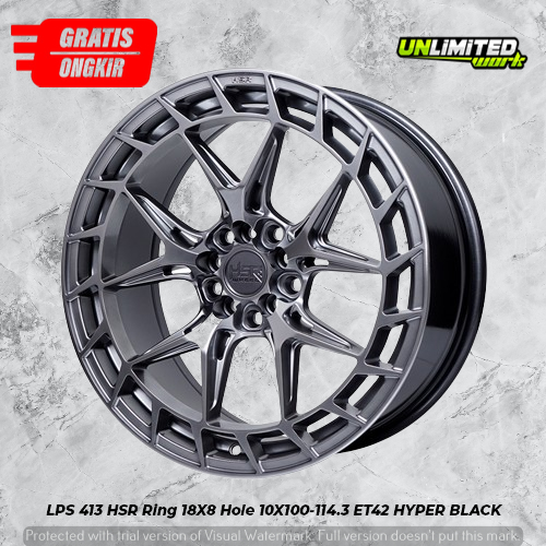 Jual velg racing hsr new model ring 18 buat innova zenix xpander crv ...