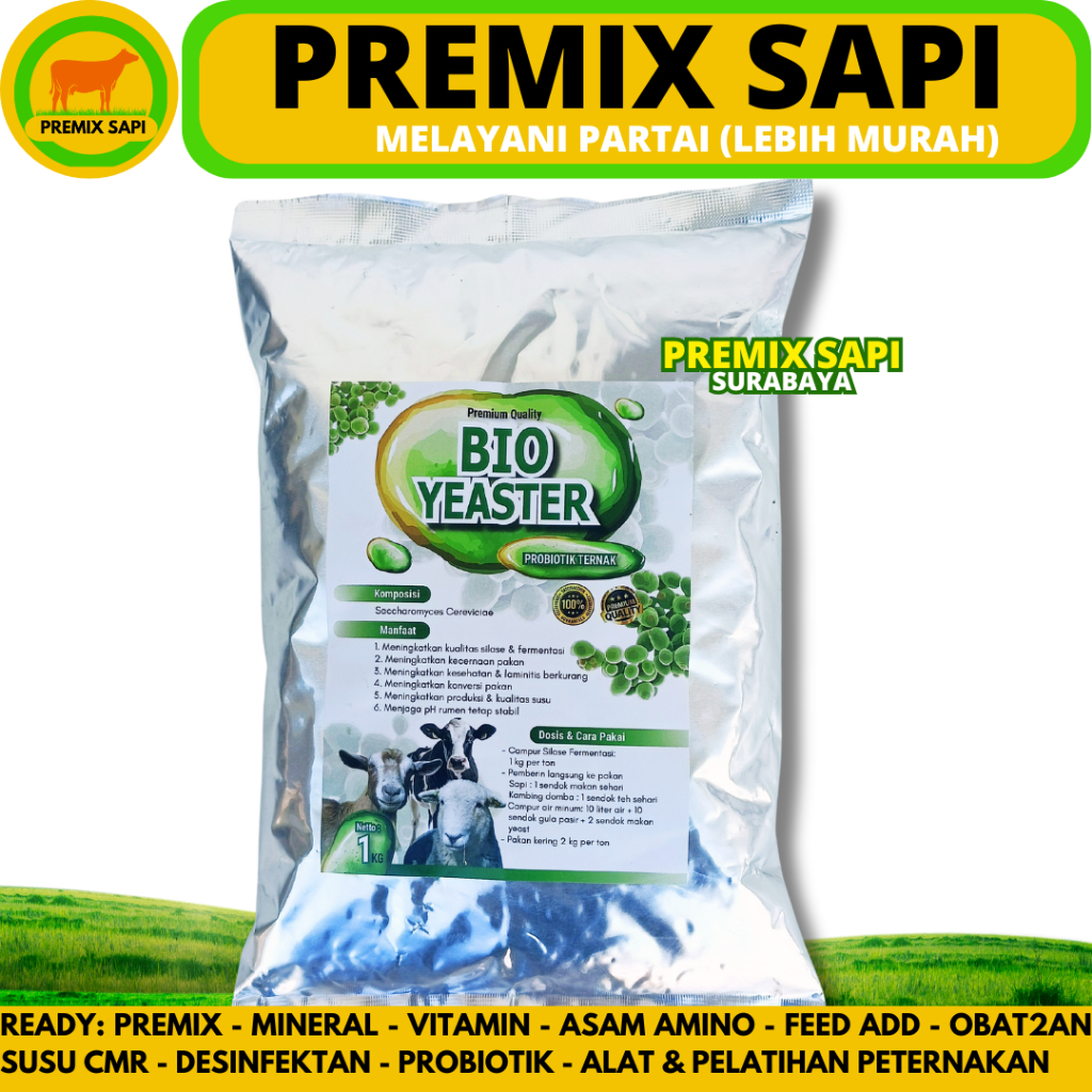 Jual PROBIOTIK BIO YEASTER 1 KG - Probiotik Sapi Kambing Domba Ayam ...