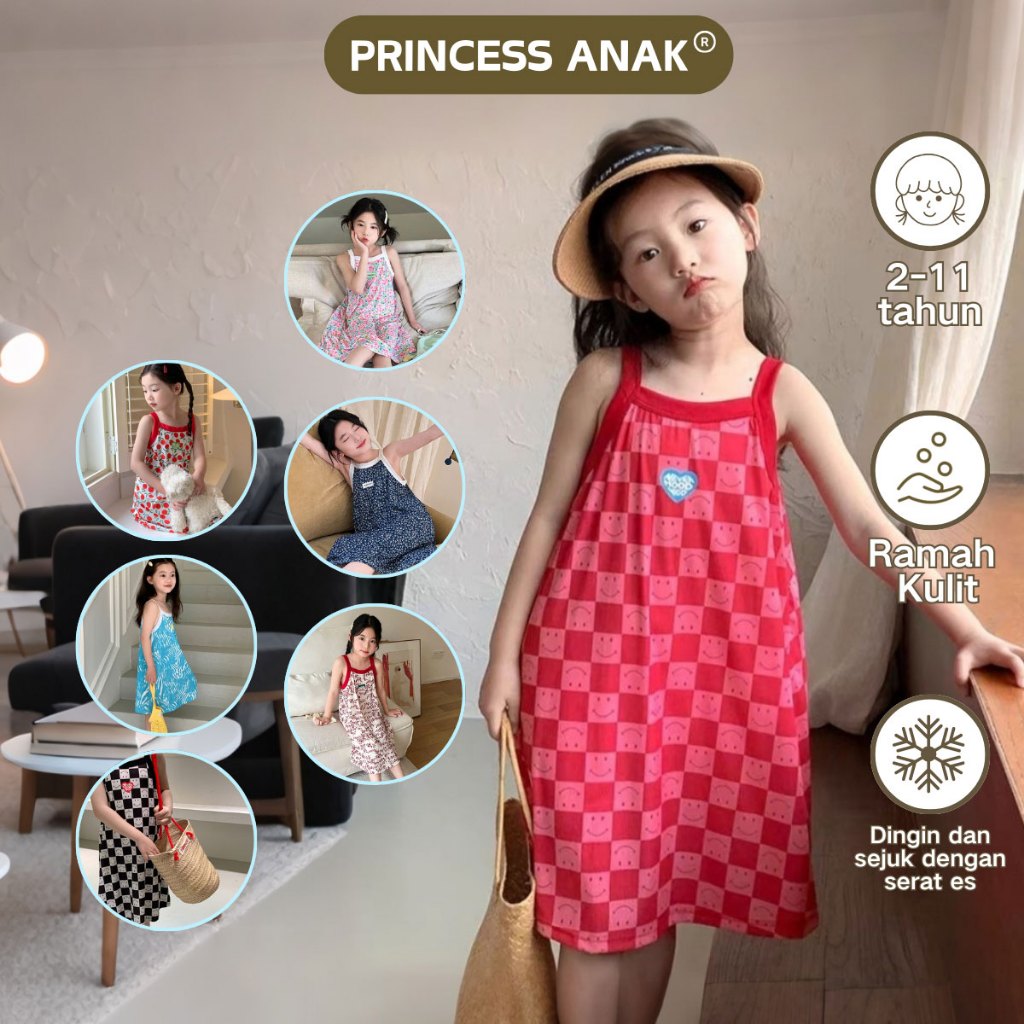 Jual [PRINCESS ANAK] dress anak perempuan baju anak perempuan cherry ...