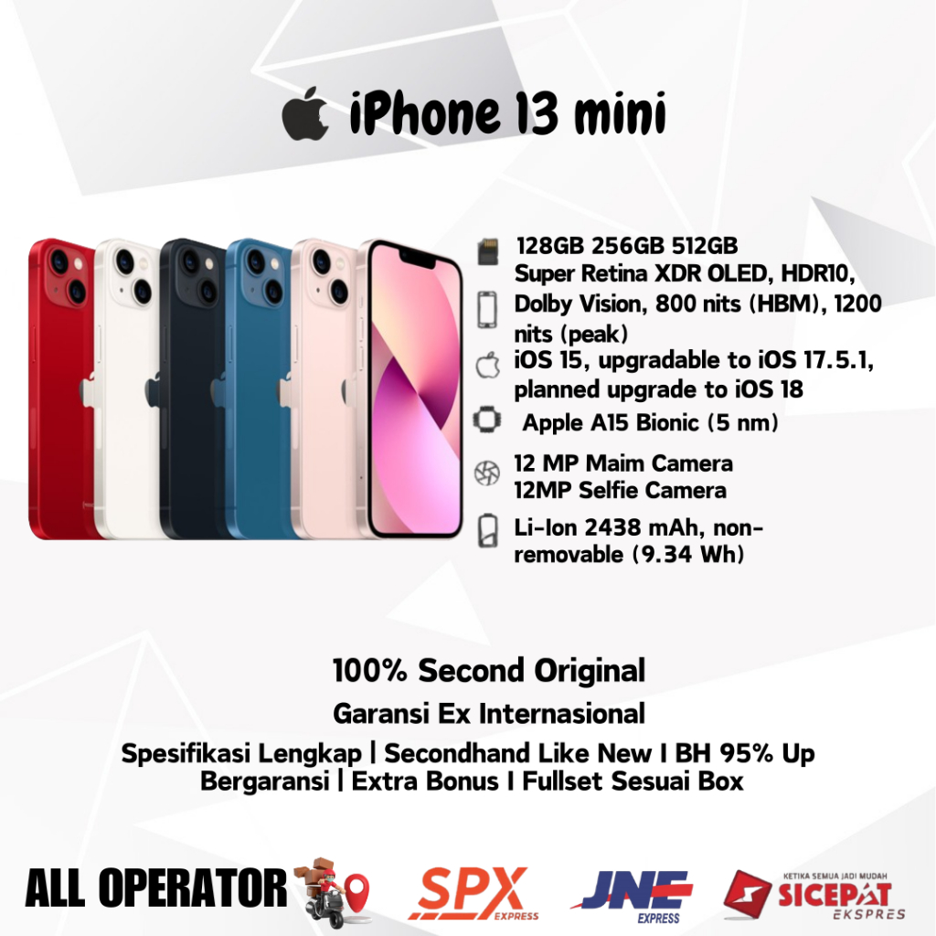 iphone 13 mini 512GB 超美品 バッテリー100% 即購入可（ムスビー 