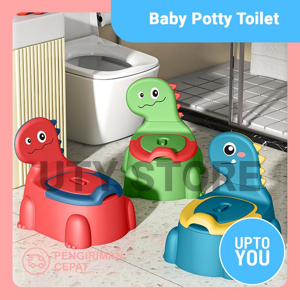 Potty Training Peuter Toilet, Baby Potty Stoel voor Kinderen Jongens Meisjes, Dinosaurus Draagbare Potty Peuters Toilet Seat Potties Trainer met Deksel Spatbescherming Antislip Verwijderbare Kom voor