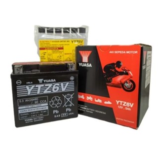 Jual AKI MOTOR BEAT ISS IDLING STOP, SCOOPY IDLING STOP YUASA YTZ6V