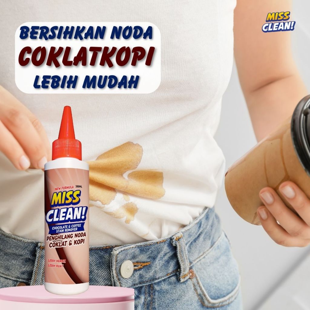 Jual Miss Clean Penghilang Noda Coklat Dan Kopi Pada Pakaian Yang ...