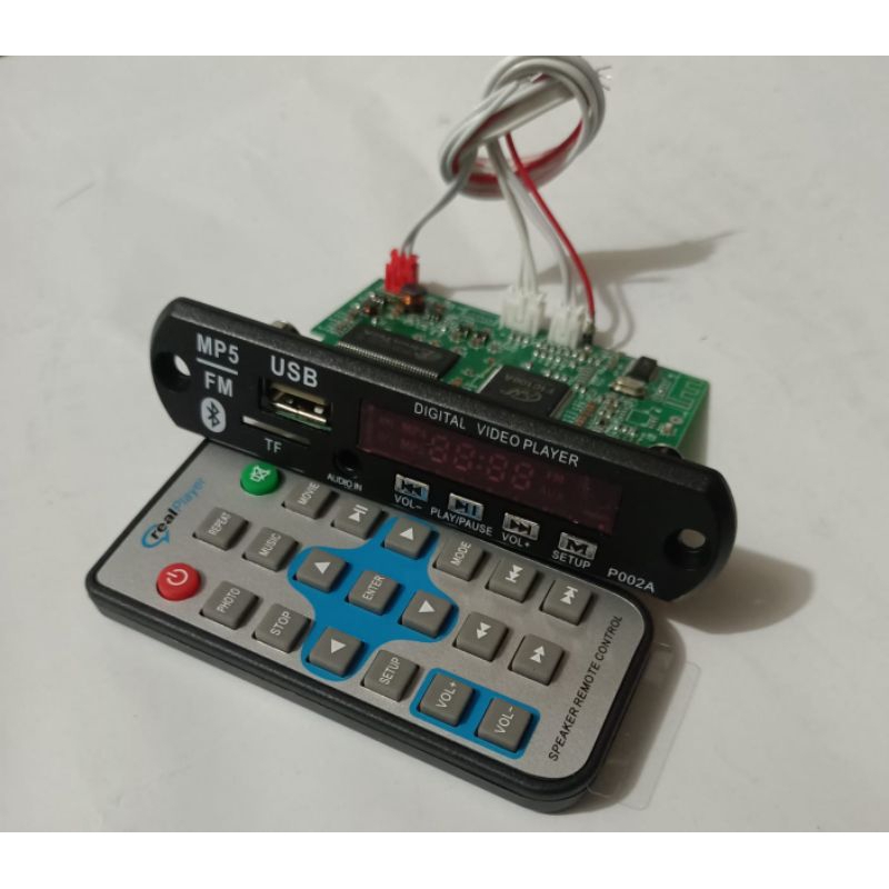 Jual kit modul rakitan bluetooth, USB, MP5, mp4, MP3, FM radio with ...