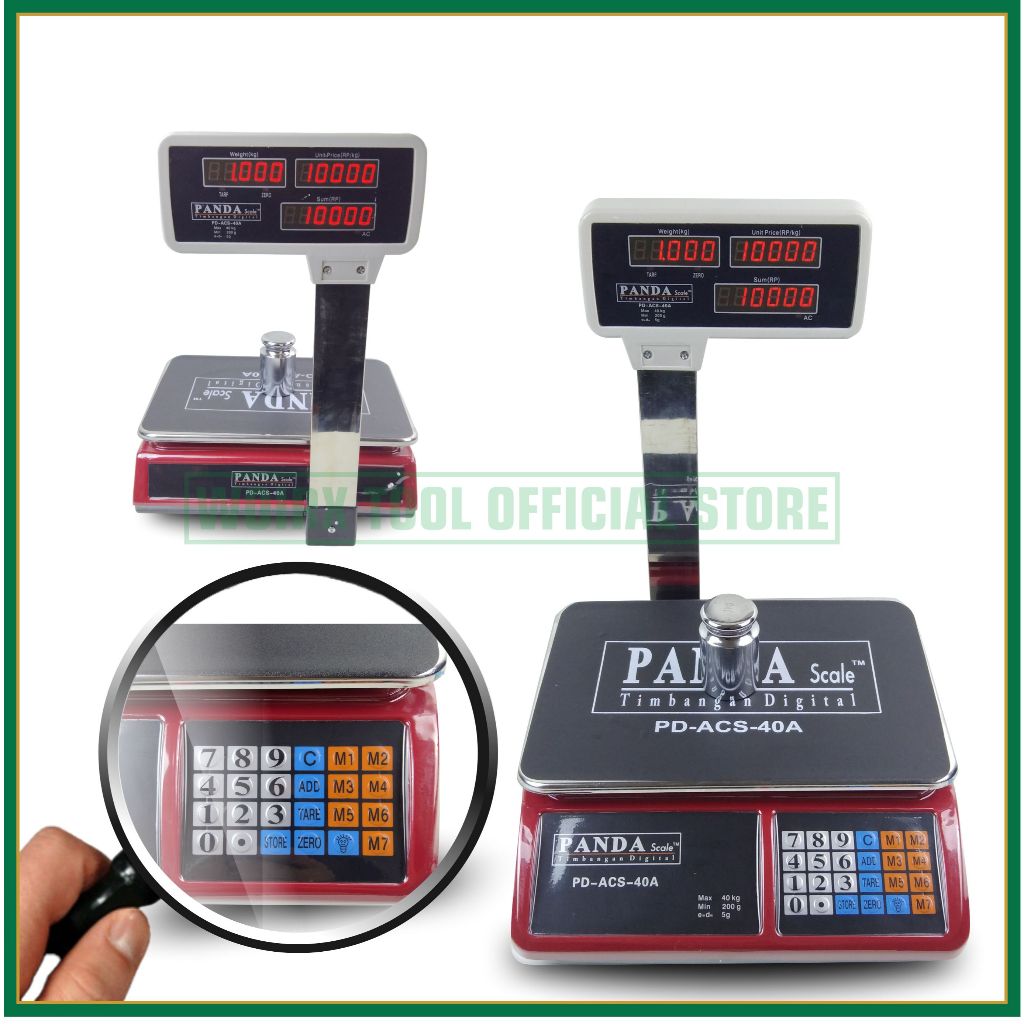 Jual PANDA SCALE Timbangan Digital 40kg 5g Timbangan Buah Sayur ...