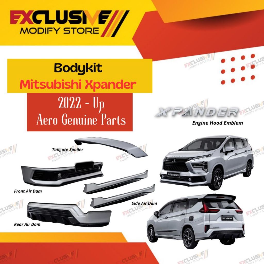 Jual MITSUBISHI XPANDER (2022-UP) ORIGINAL BODYKIT UPGRADE AERO GENUINE ...