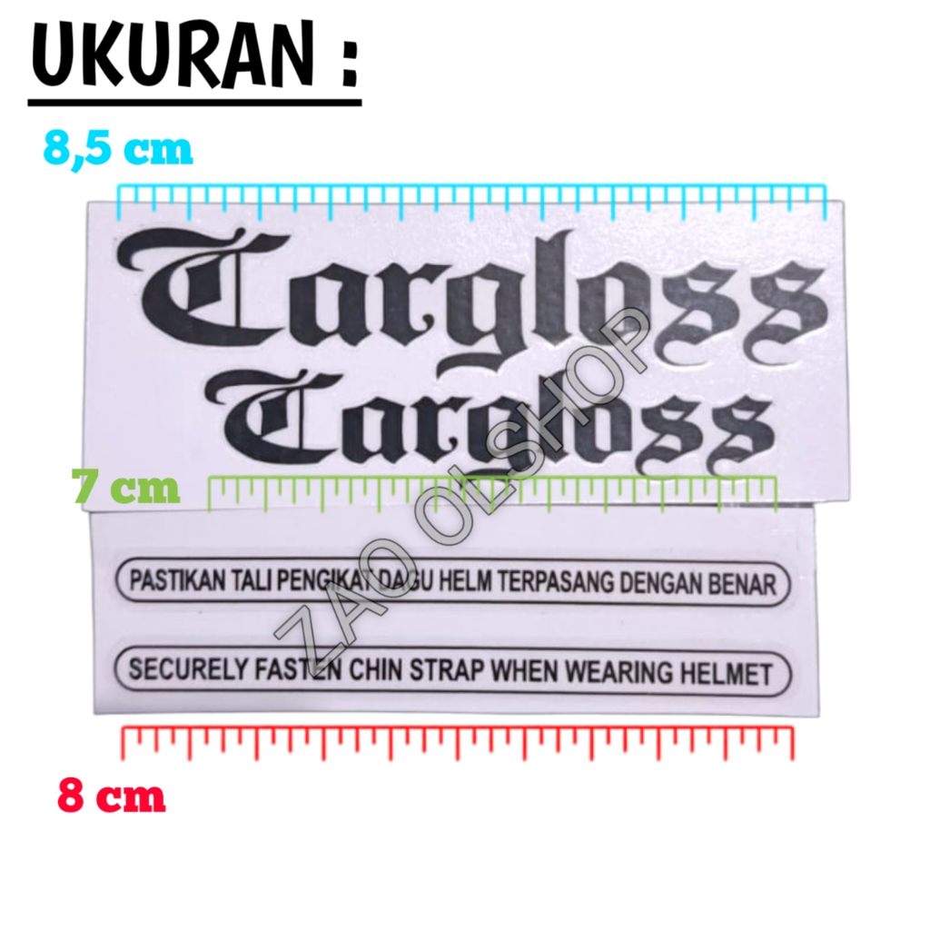 Jual Sticker Helm Murah CG Cutting Sticker Model Cargloss Full Set ...