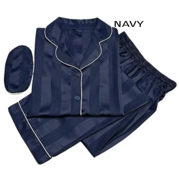 Baju Tidur Piyama Satin Cp Pp Garis Salur Ukuran Abg Sampai Jumbo