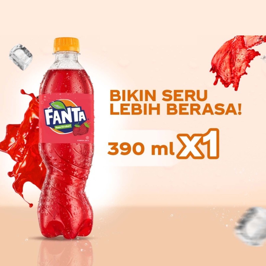 Jual Fanta Rasa Strawberry Minuman Soda 390ml (PCS) | Shopee Indonesia