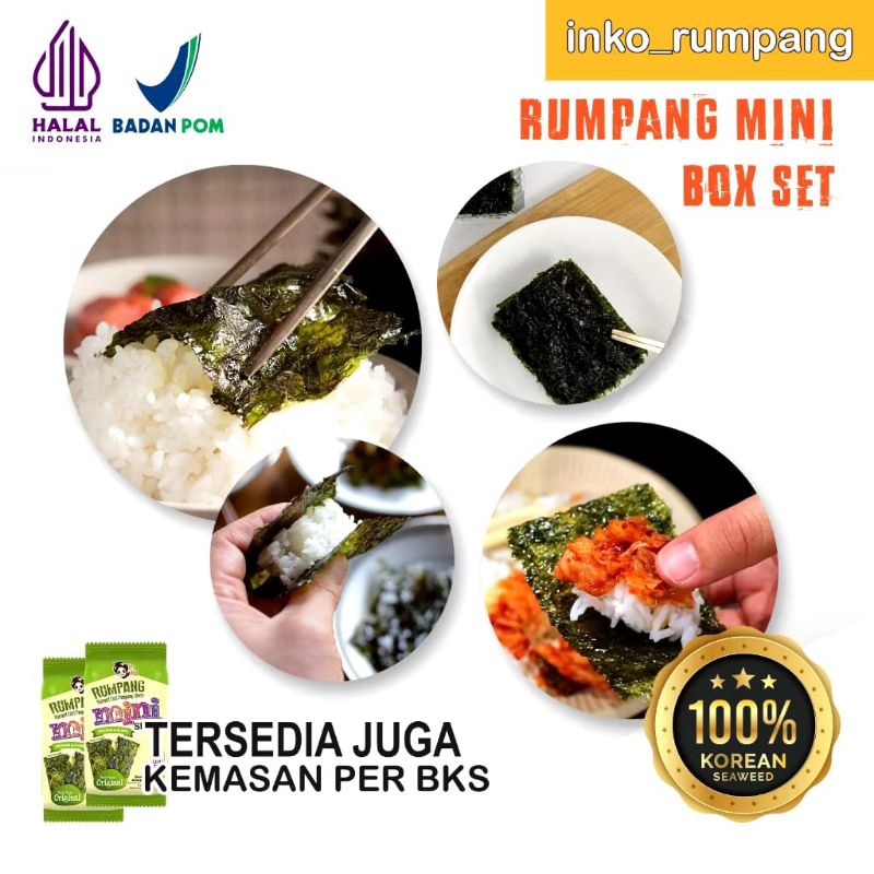 Jual INKO RUMPANG MINI RUMPUT LAUR PANGGANG/ SUSHI NORI HALAL BPOM ...