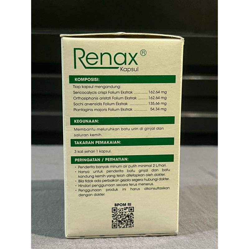 Jual Renax Botol Isi 50 kapsul-Interbat suplemen herbal untuk ginjal ...