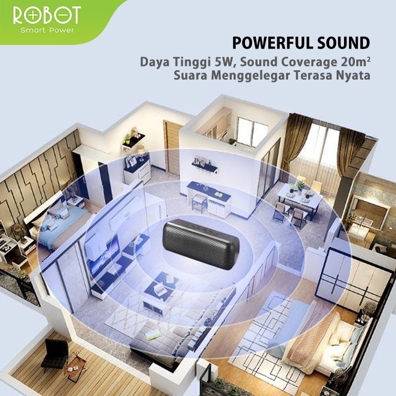 Jual Speaker Bluetooth Robot RB220 Portable Wireless Super Bass Mini ...