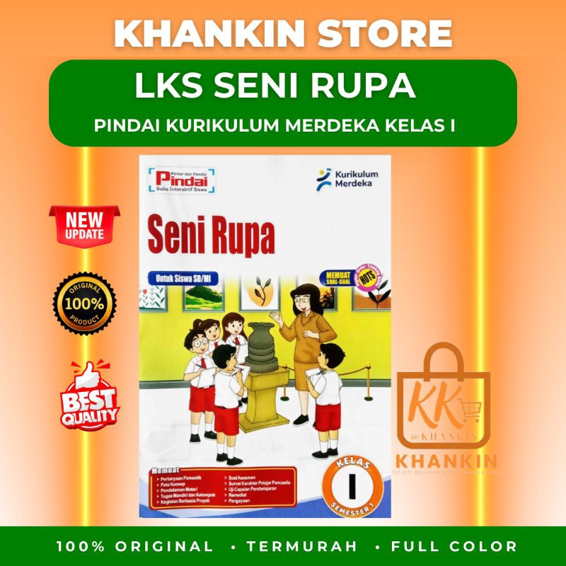Jual LKS PINDAI SENI RUPA KELAS 1 KURIKULUM MERDEKA TERBARU 2025-2026 ...