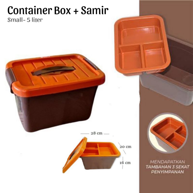 Jual Box Container 5 Liter + Samir - Box Souvenir 5 liter | Shopee ...