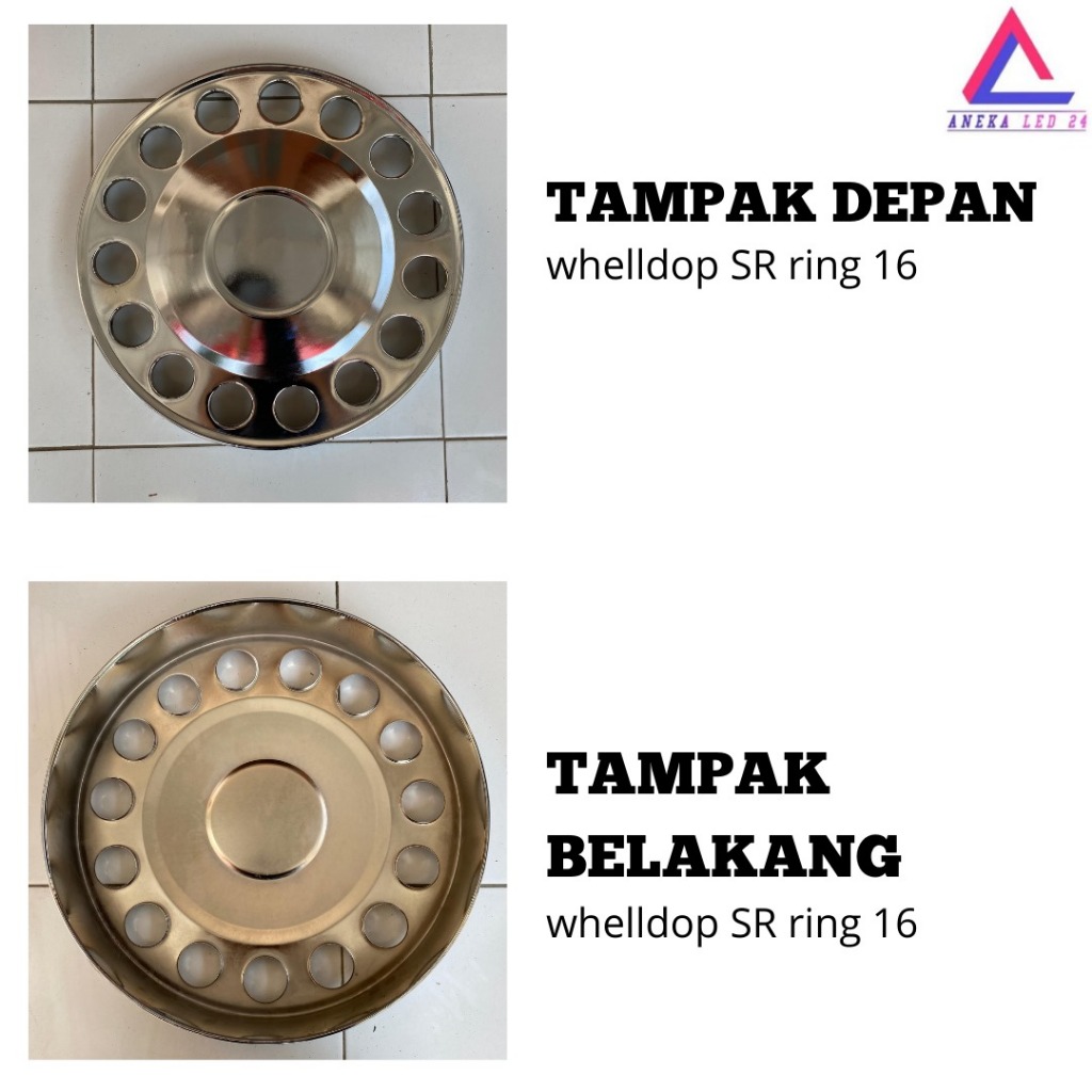 Jual Weldop Wildop Dop Wheeldop truk SR bulat chrome R16 | Shopee Indonesia