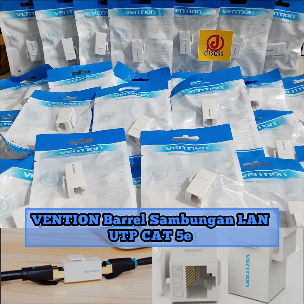 Jual VENTION SAMBUNGAN RJ45 CAT5 CAT6 BAREL KONEKTOR RJ45 - DISASS ...