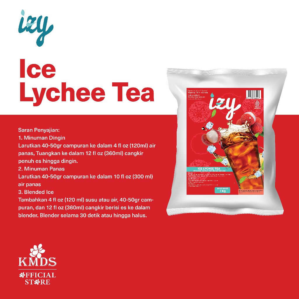 Jual Izy Powder Drink Lychee Tea 1kg | Shopee Indonesia
