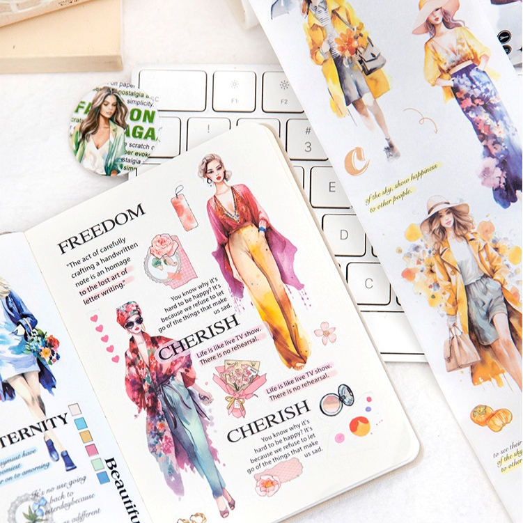 Jual [Artopia] 1 Roll Washi Tape Fashion Magazine FM Sticker Stiker ...