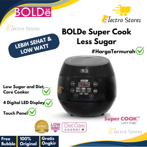 Jual Bolde Rice Cooker Super Cook Less Sugar Low Carbo \ Magic Com ...