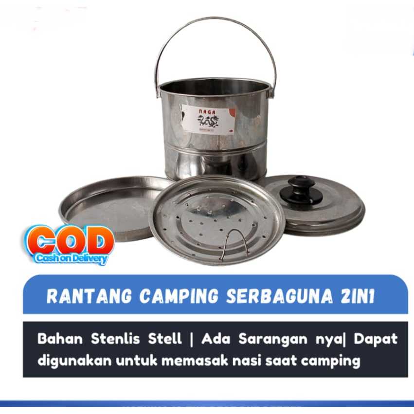 Jual RANTANG SERBAGUNA BAHAN STENLIS / RANTANG CAMPING MULTIFUNGSI ...
