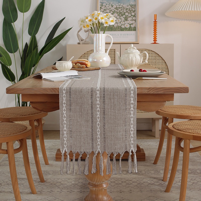 Jual Tassel Table Runner / Taplak Meja Makan Tamu Rajut Renda ...