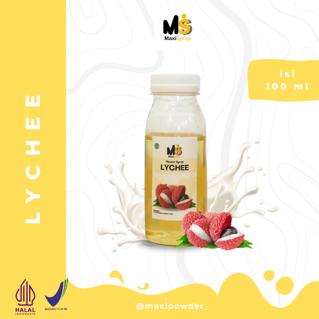 Jual Syrup Rasa Lyche100 ml / Sirup Lyche Termurah / MaxiSyrup | Shopee ...