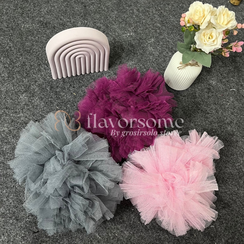 Jual Scrunchie Cepol Hijab Bahan Tile Anti Pusing | Shopee Indonesia