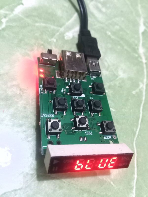 Jual Modul Music Box Bluetooth Mp3 AUX Memory card indikator Digital ...