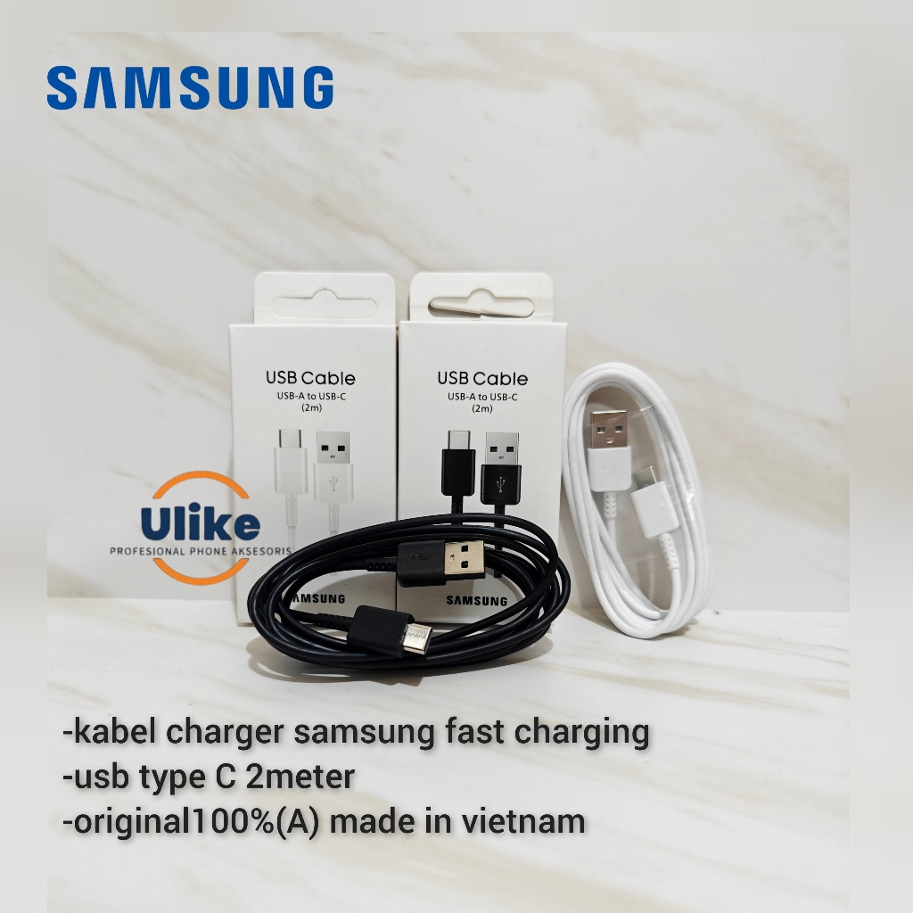Usb Charger Samsung C Type Usb Cable USB-C To USB-C Cable, Black
