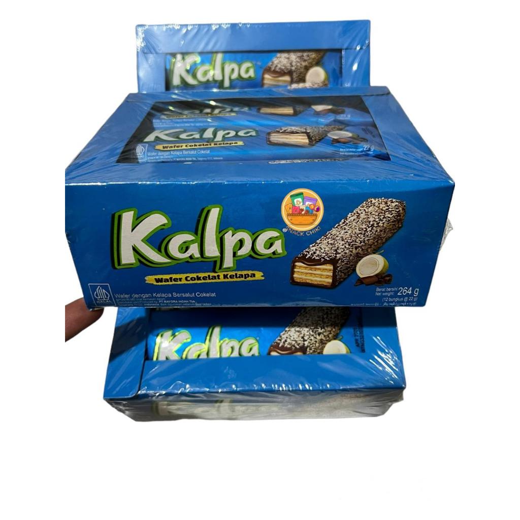 Jual Kalpa Wafer Coklat Kelapa - 1 box isi 12 pcs @24 gr | Shopee Indonesia