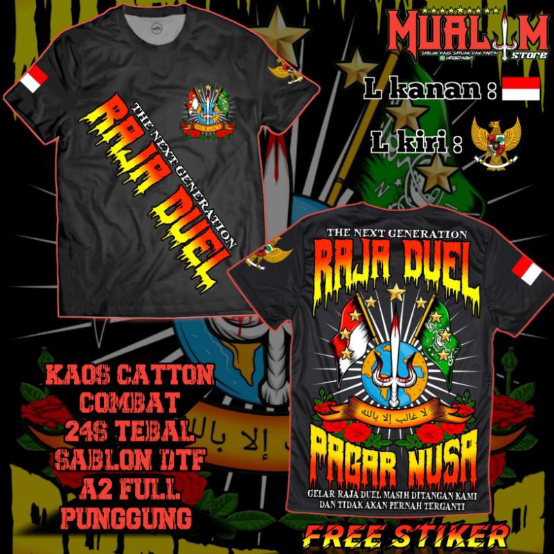 Jual Kaos Raja Duel Pagar Nusa Generation full punggung A2 | Shopee ...