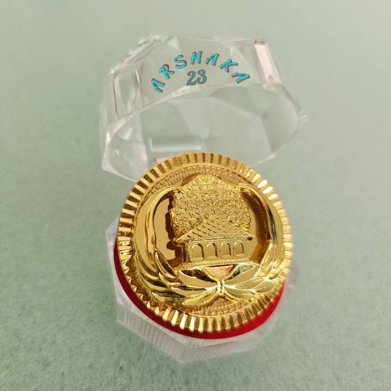 Jual Pin Korpri ASN Gerigi Bulat Timbul Premium Plus Box Pin | Shopee ...