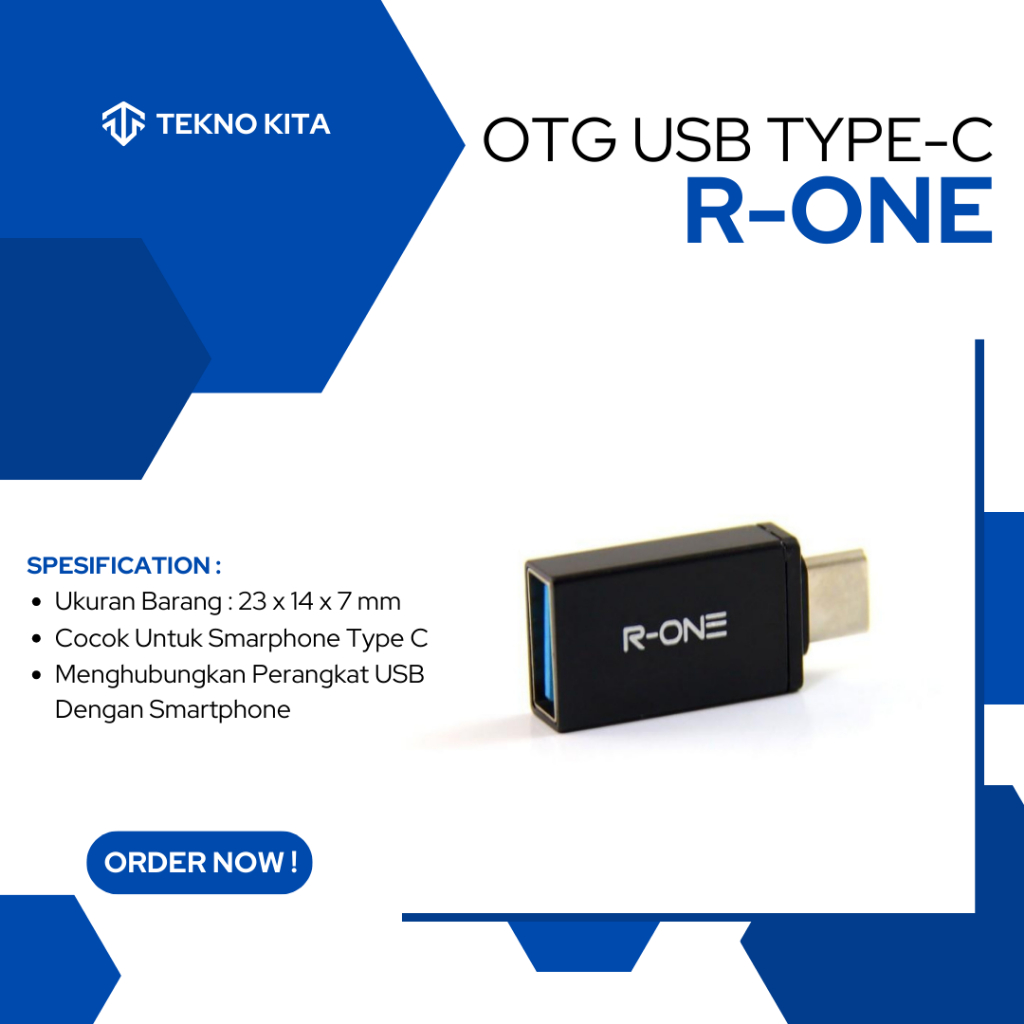 Jual OTG USB TYPE C-CONVERTER USB 3.1 KE USB 3.0- OTG PLUG N PLAY R ONE ...