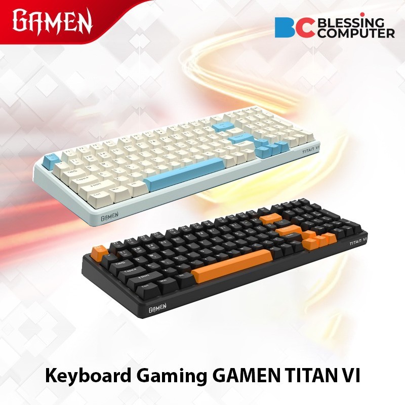 Jual Keyboard Gaming GAMEN TITAN VI - White | Shopee Indonesia