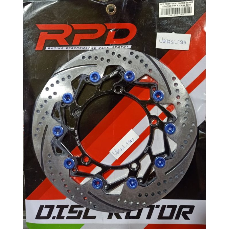 Jual Piringan RPD Front (Depan) Disc Rotor 300mm Floating X-Max Blue ...