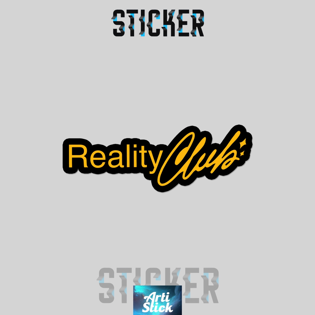 Jual (3 PCS) Sticker Band Series REALITY CLUB | Vinyl Laminasi anti air ...