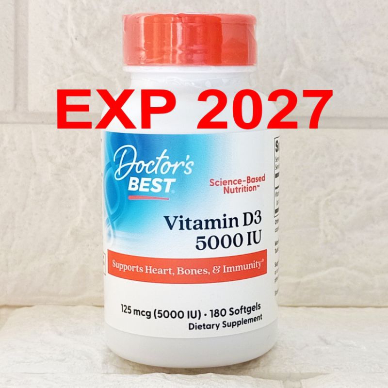 Jual Doctor's Doctor Best Vitamin D3 5000 iu Doctors Best D3 5000 iu ...