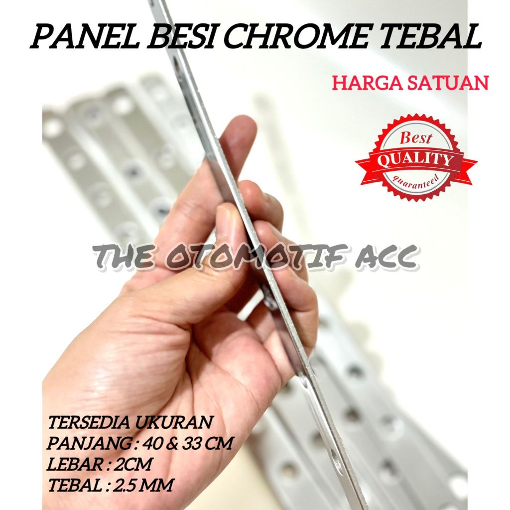 Jual Panel Besi Chrome Plat Bolong Chrome Tebal 33cm & 40cm Chrome ...