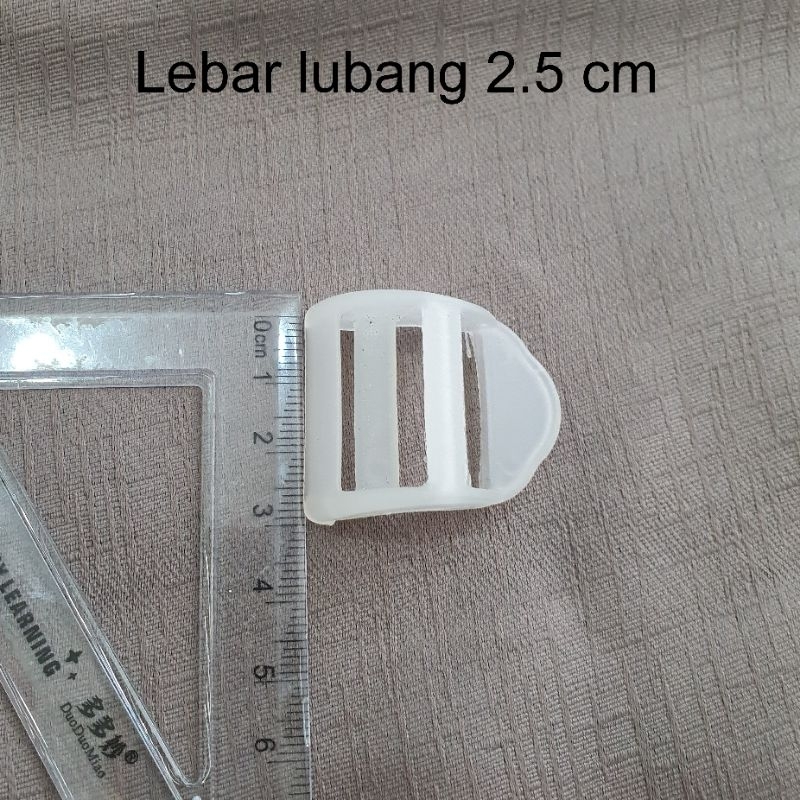 Jual Ring Tangga Tas Ransel Lebar 2,5 cm Ring Ransel Plastik Bening PP ...