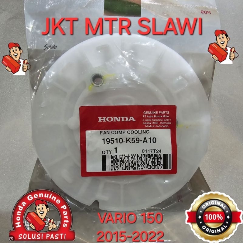 Jual 19510-K59-A10 kipas radiator K59 vario 150 led old dan vario 150 ...